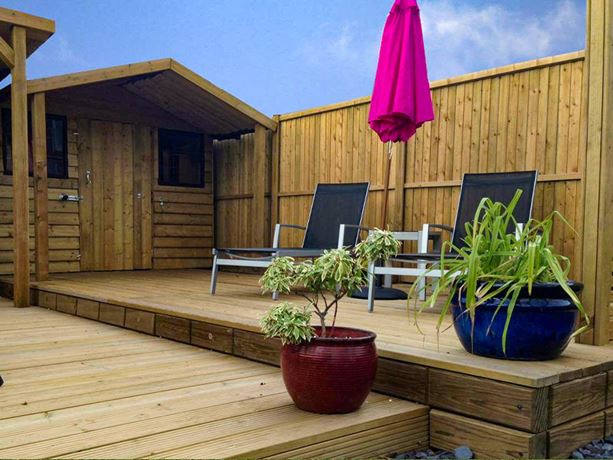 decking in garden