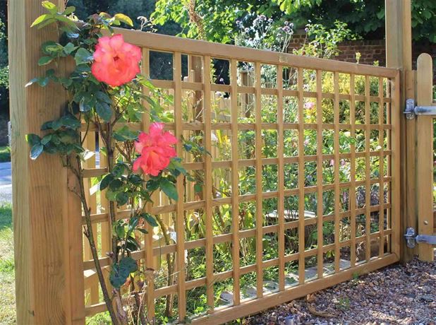 Wooden trellis hot sale panels