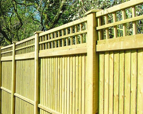 Trellis on top of fence Panel