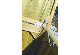 300mm Cast Cabin Hook Galvanised Complete With Bolts & Screws