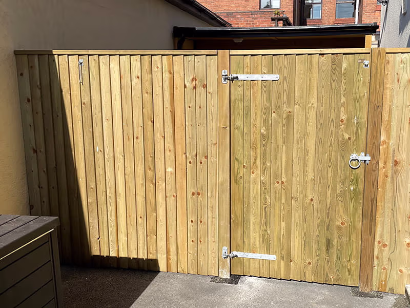 Wooden garden gate