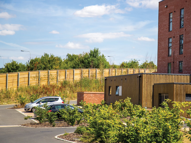 Motorway acoustic fencing