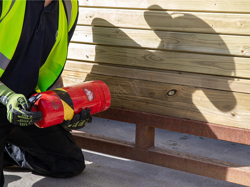 Timber security fence panel