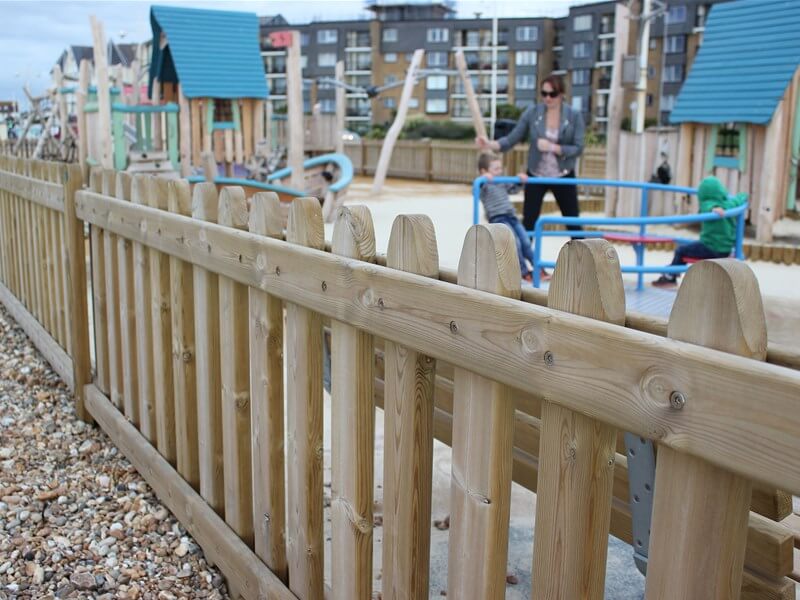 Wooden Playground Fencing Playtime Fence Jacksons Fencing