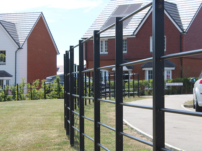 Metal estate railings