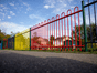 multi-coloured fencing