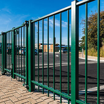 Metal railings