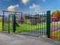 Green bow top gate