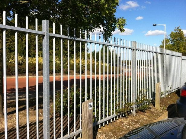 Galvanised Barbican Vertical Bar Fencing
