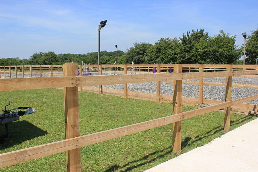 Nailed square post and rail