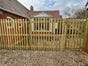 wooden palisade fencing