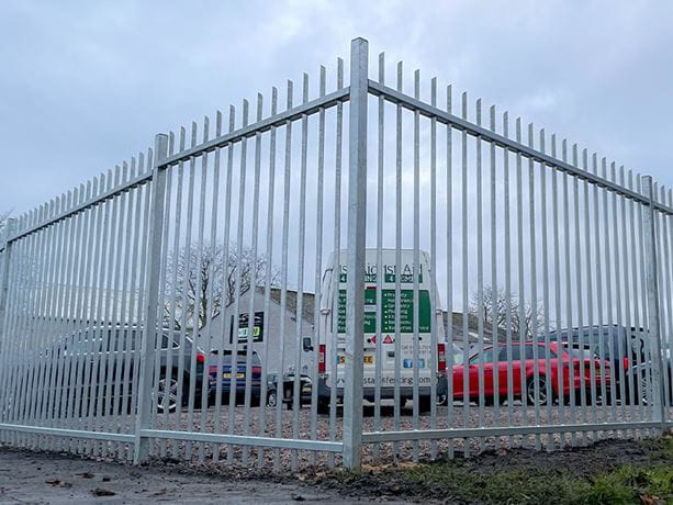 Barbican galvanised corner post