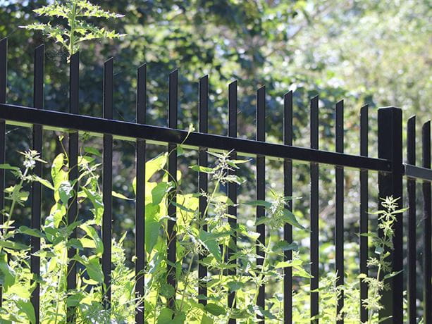 Vertical bar security fencing