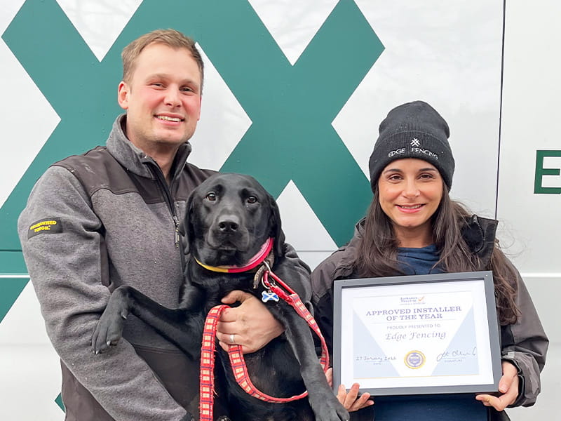 Approved Installer of the year 2025 Edge Fencing