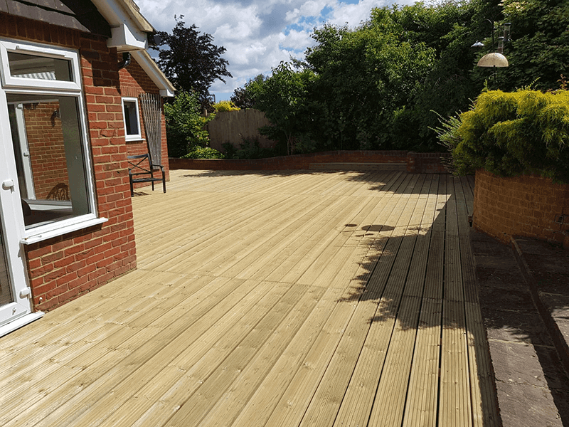 156 Metres of Decking Create Wheelchair Friendly Garden Jacksons Fencing