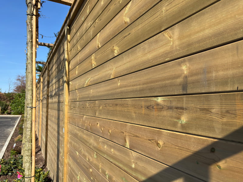 Acoustic fence panel boards