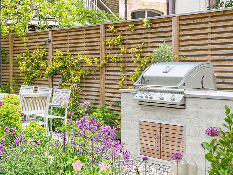 Barbecue outdoor dining area