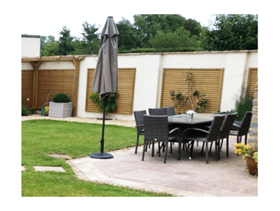 Fence Panels Attached to the face of a wall