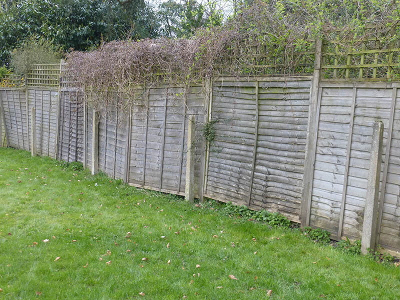 before fence installation