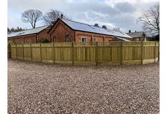  Chester based Approved Installer replaces storm damaged wall with fencing