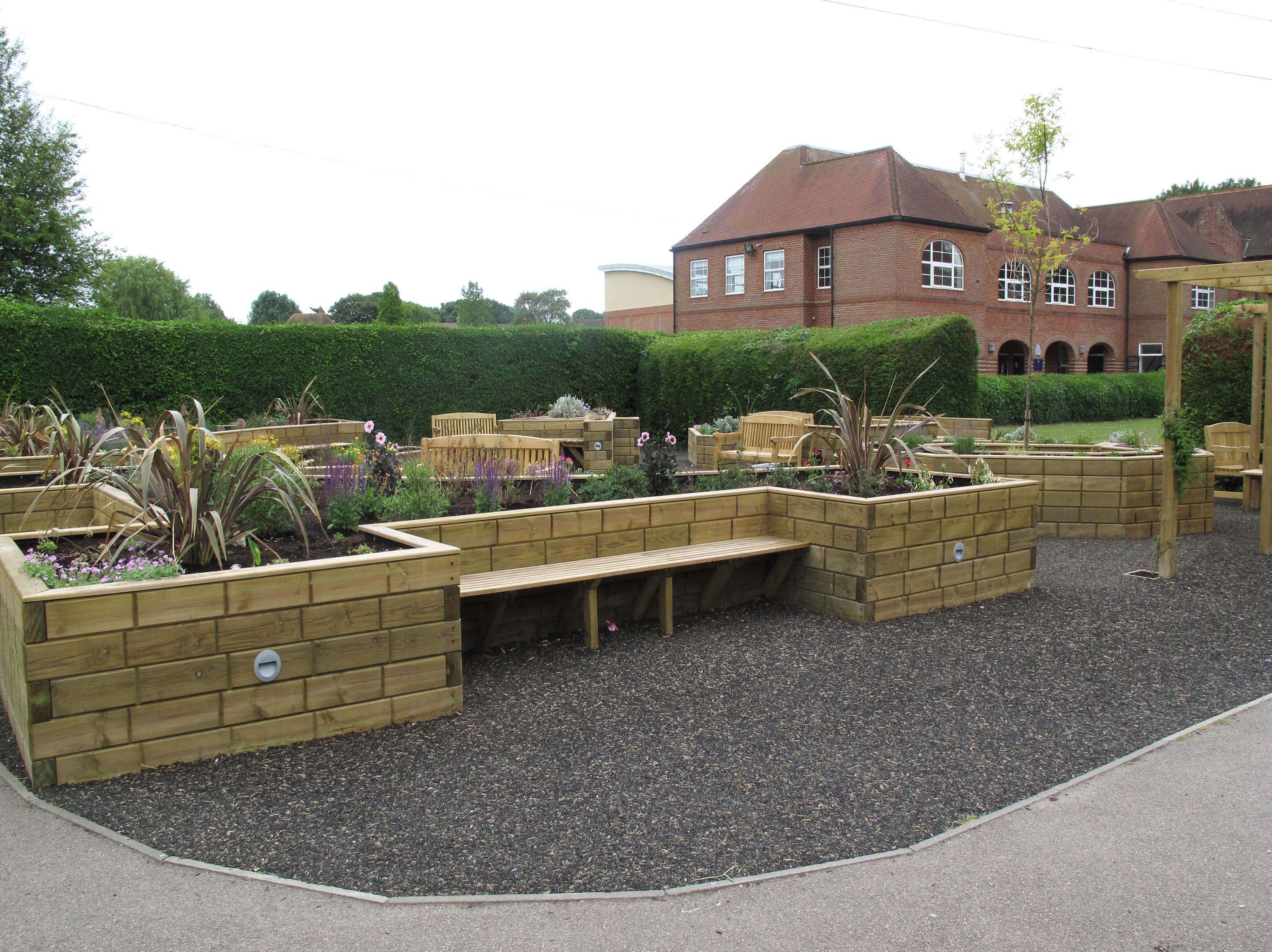 Jacksons Timber Jakwall used to create raised beds
