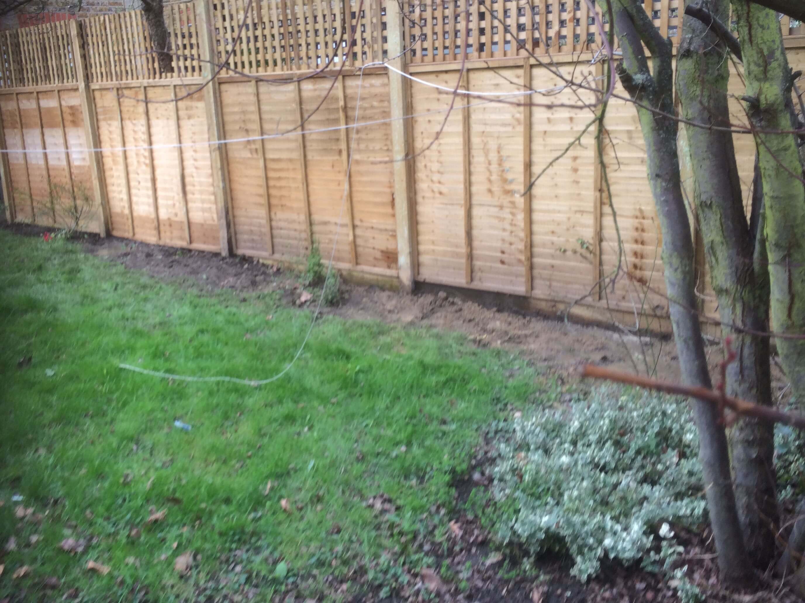 The old fence before