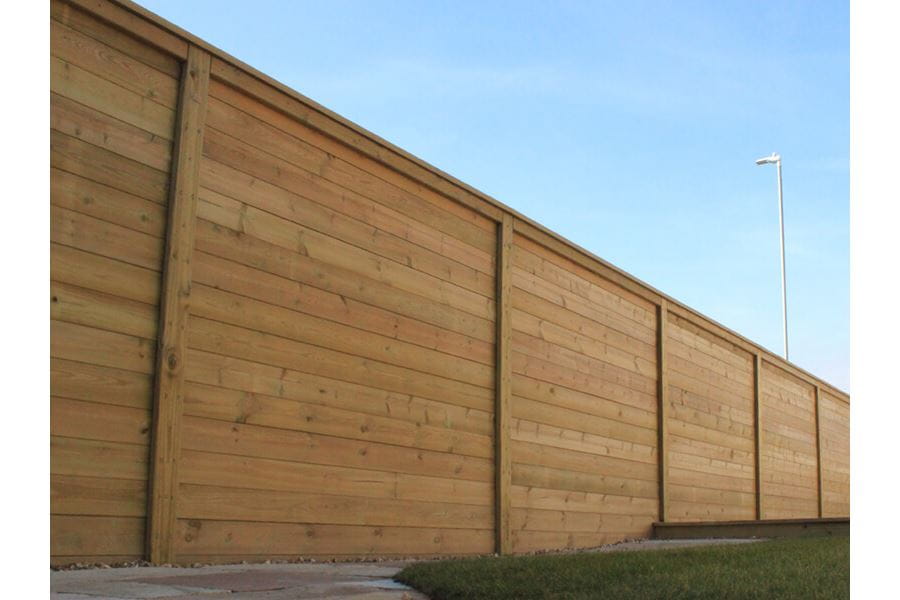 Acoustic fencing housing