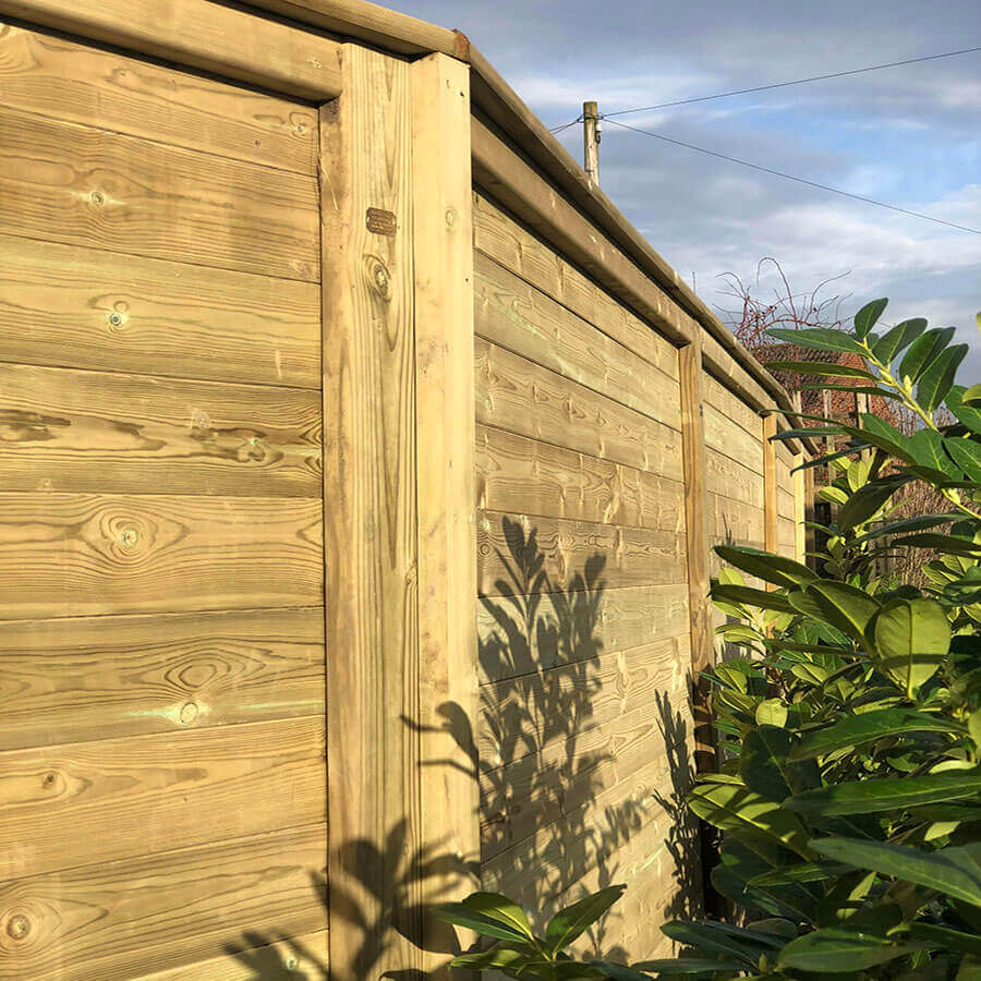 solid timber privacy fence