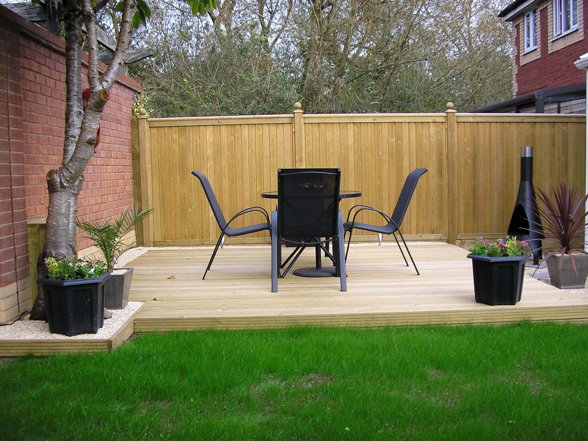 fence and decking complete garden design
