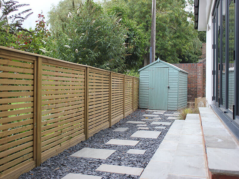 Venetian Panels within garden