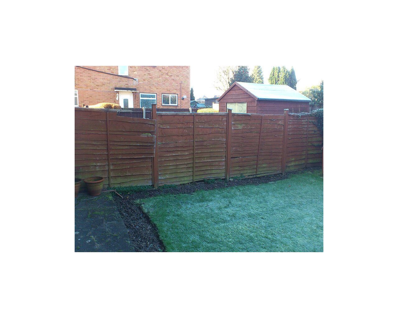 rotten wooden fence