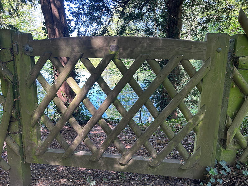 Timber cottage style gate