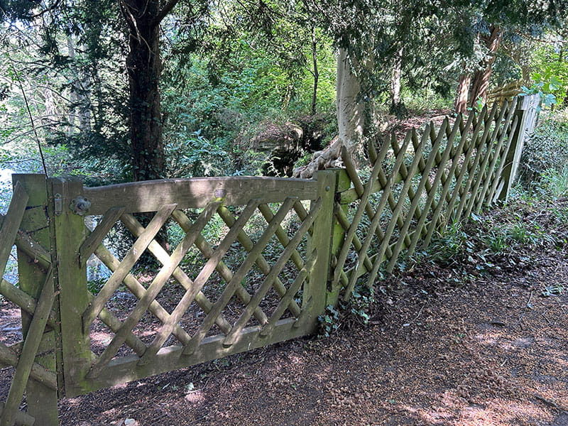 Timber fencing with 25 year guarantee