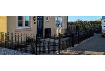 Front Garden Transformation with Decorative Garden Metal Fencing