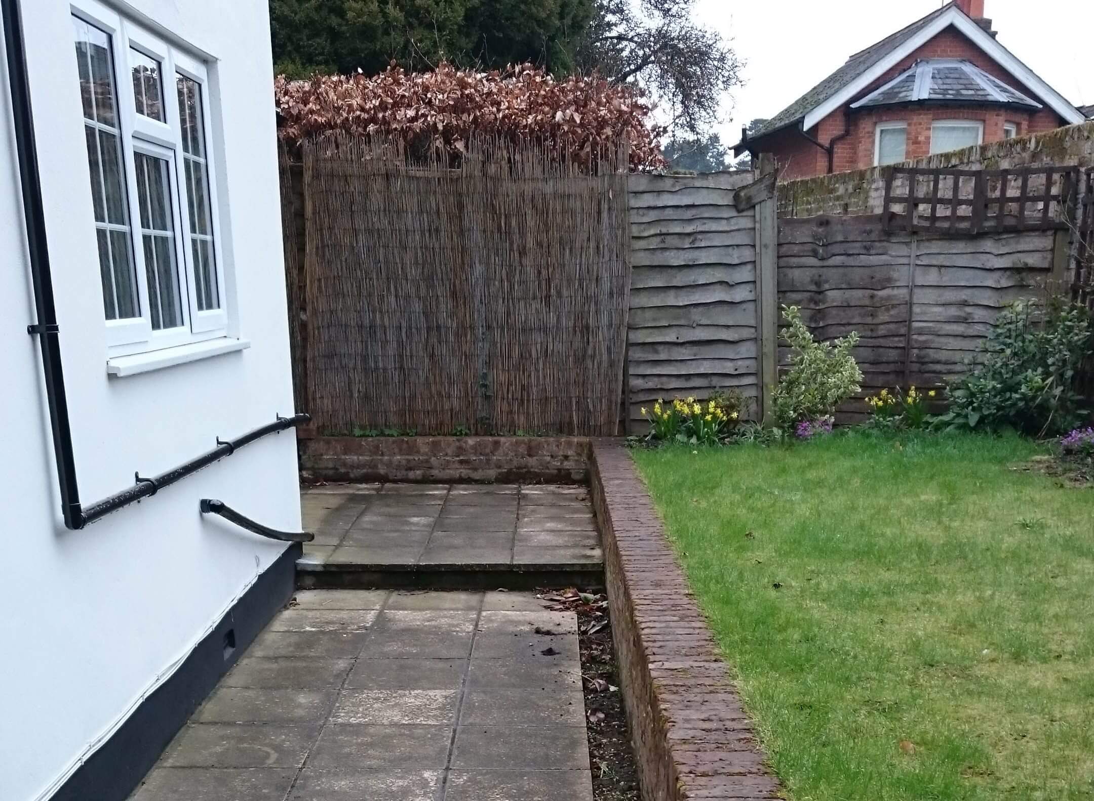 tongue and groove garden transformation