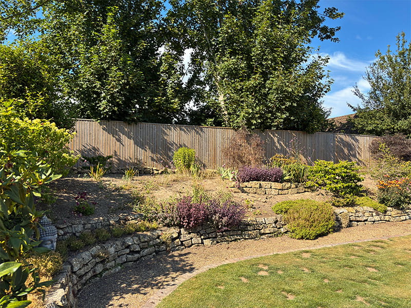 Featherboard fencing Featherboard fencing for gardens
