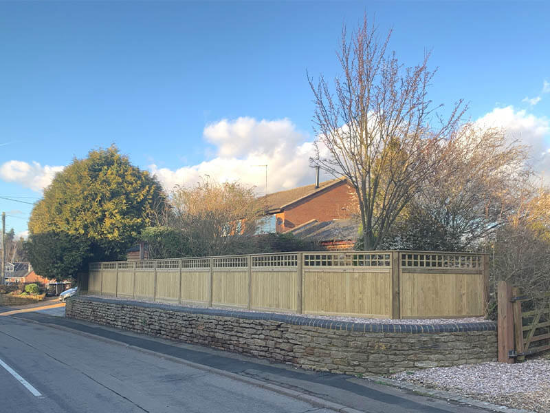 driveway fence panel ideas
