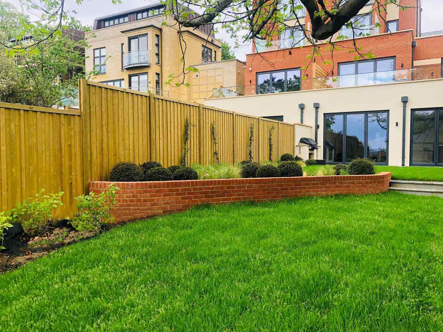 New build house fencing