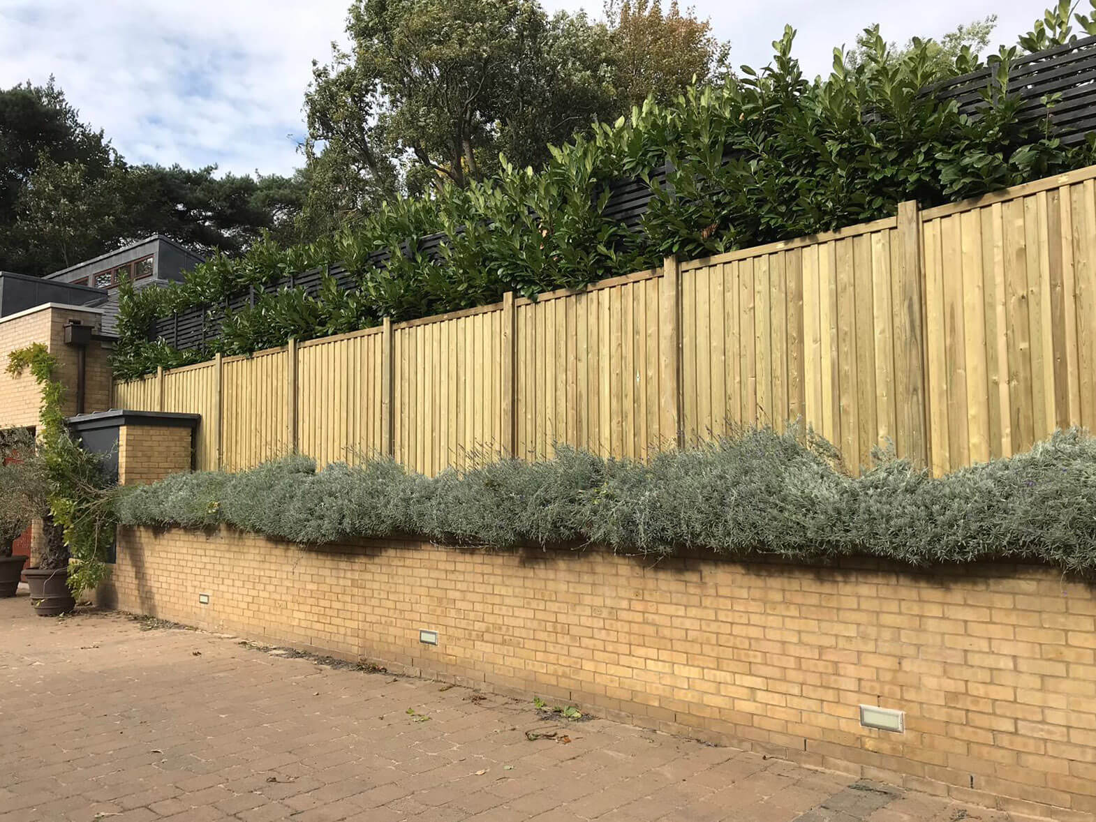 Solid fence panels