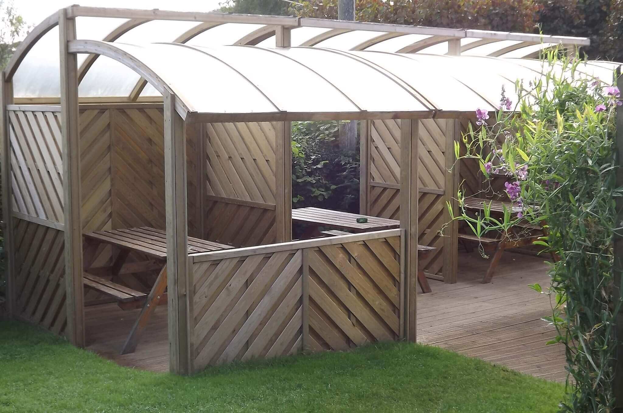Garden Shelter has even the nonsmokers keen to enjoy it Jacksons Fencing