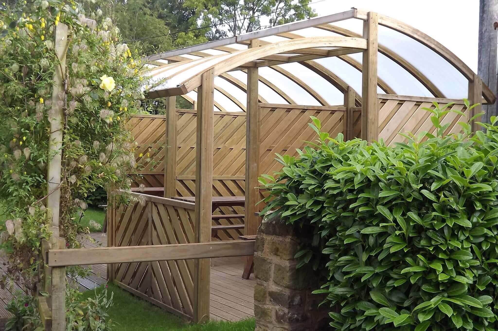 Garden Shelter has even the nonsmokers keen to enjoy it Jacksons Fencing