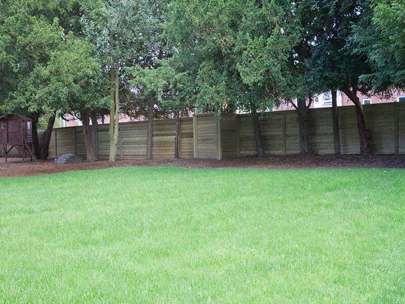 acoustic fence in residential area