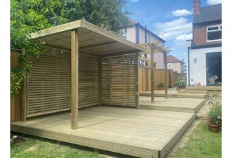 How to manage a sloping garden with decking