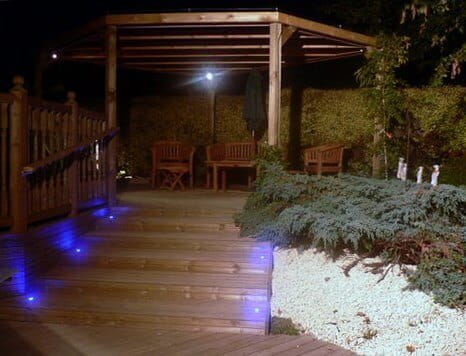 Timber Pergola at Night