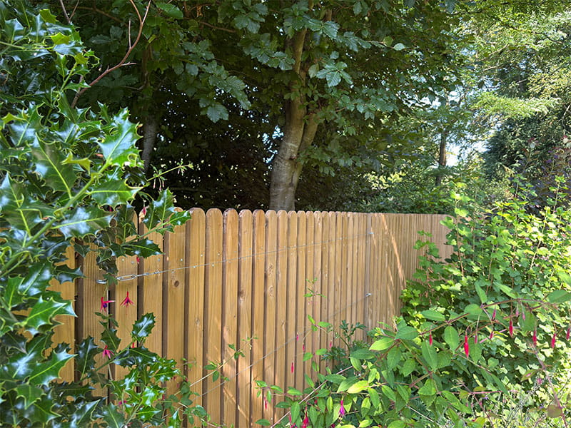 Palisade fencing Traditional palisade fencing