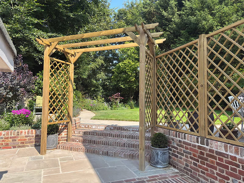 Wooden pergola