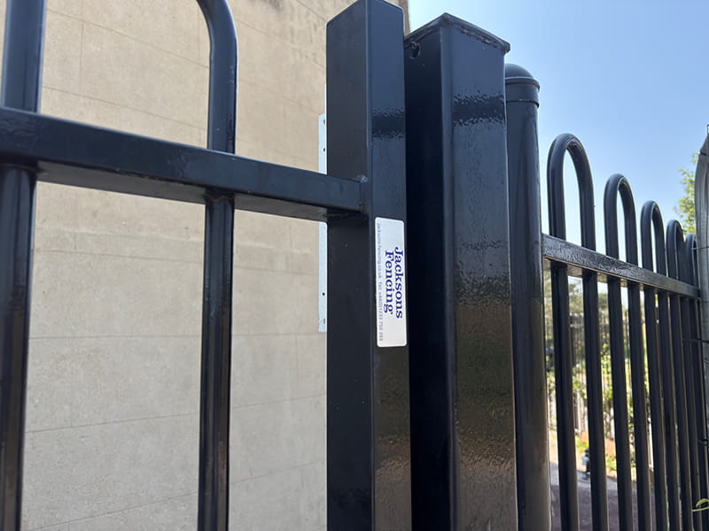 Marine coated metal railings