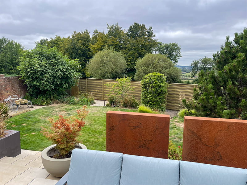 Modern garden fence upgrade