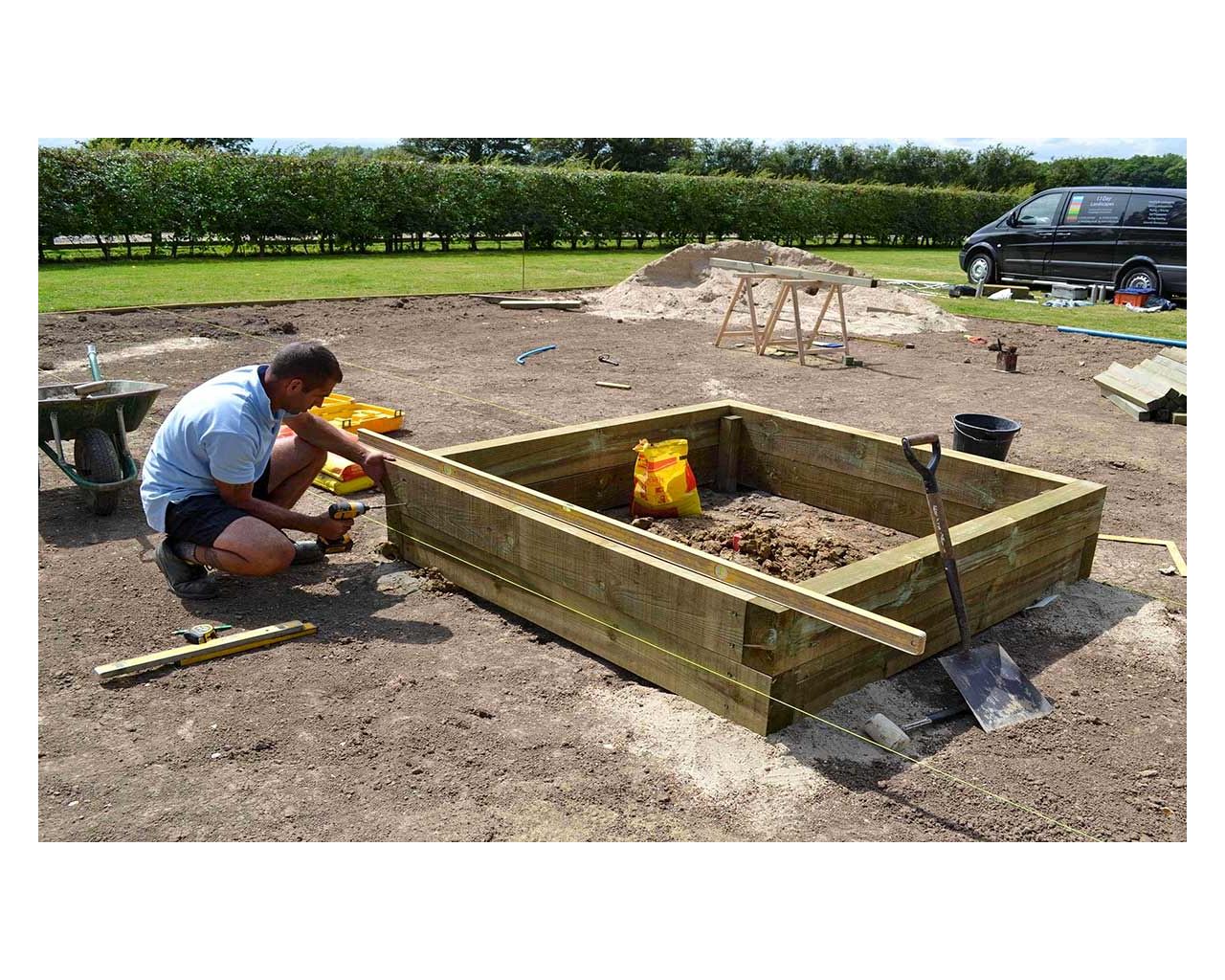 creating raised bed