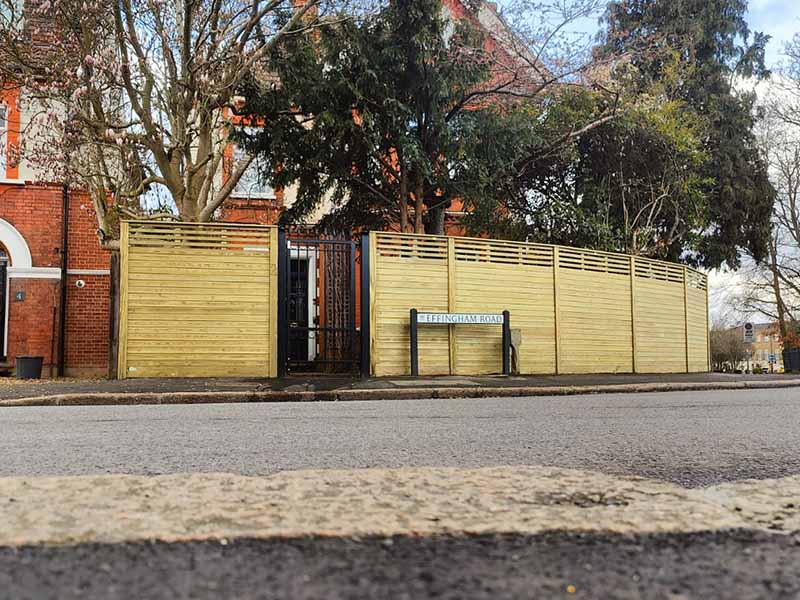 secure front garden fence